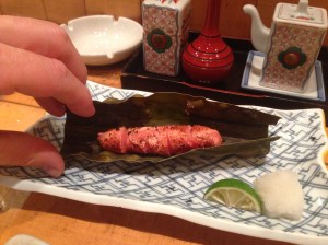 The most unusual thing I ate: salted ovary of pollock (a fish) 